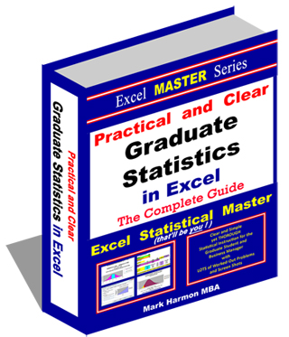 Excel Master Series - Graduate-level statistics - Over 470+ Pages of Easy-To-Follow Instructions in Excel